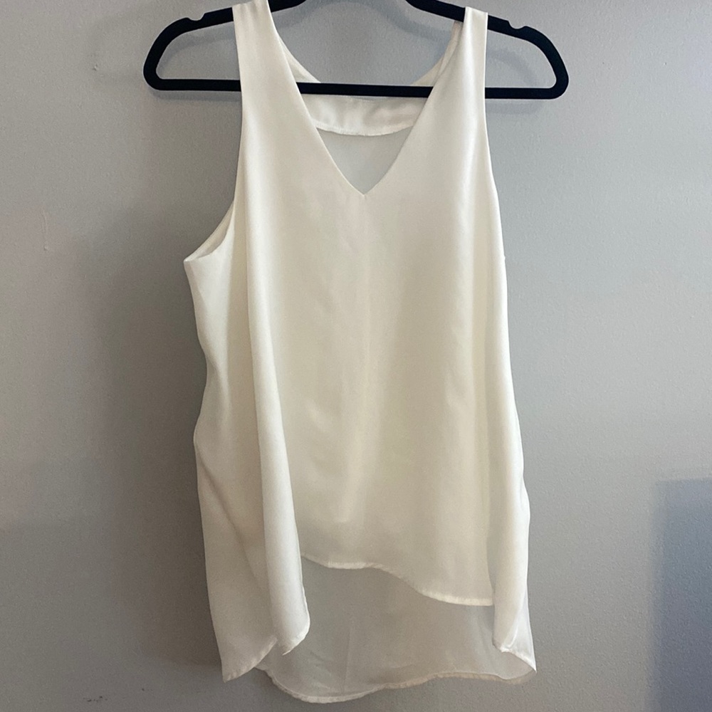 Basic White Tank Blouse